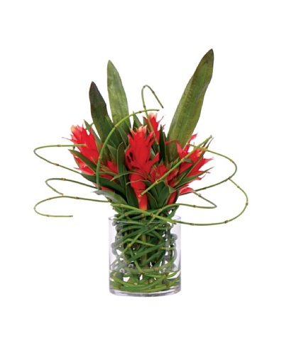 Lux-Art Silks Ginger Horsetail Waterlike, Red/Green