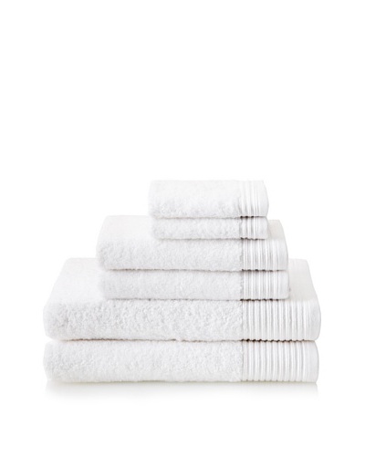 Luxury Suite Supima 6-PieceTowel Set, White