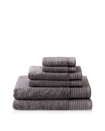 Luxury Suite Supima 6-PieceTowel Set, Smoked Pearl