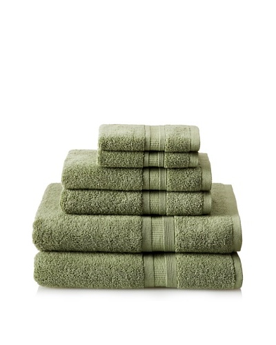 Luxury Suite MicroCotton Aertex 6-PieceTowel Set, Bamboo