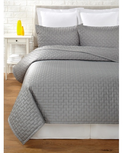 Luxury Suite Rayon from Bamboo Quilted Brick Coverlet Set