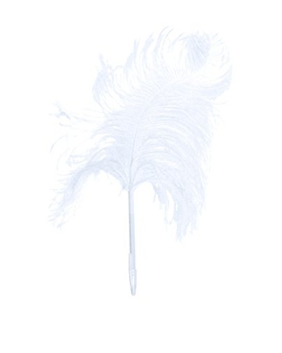 Maison Martin Margiela Ostrich Feather Pen, White