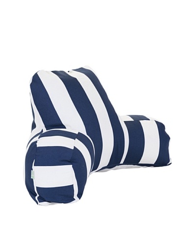 Majestic Home Goods Vertical Stripe Reading Pillow, NavyAs You See