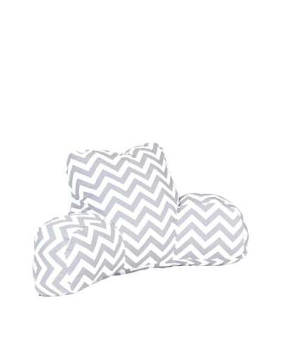 Majestic Home Goods Chevron Reading Pillow, GrayAs You See