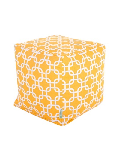 Majestic Home Goods Links Small Cube, Yellow