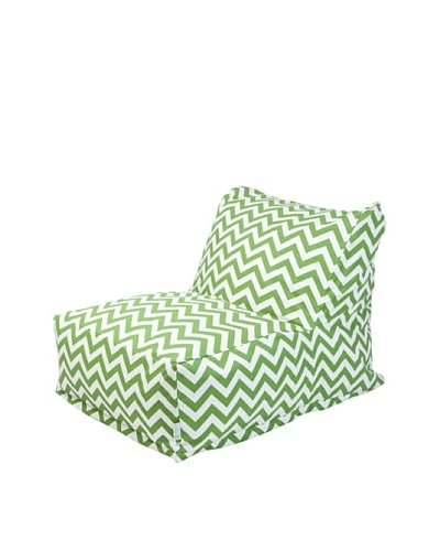 Majestic Home Goods Chevron Bean Bag Chair Lounger, Sage