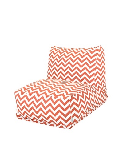 Majestic Home Goods Chevron Bean Bag Chair Lounger, Burnt OrangeAs You See