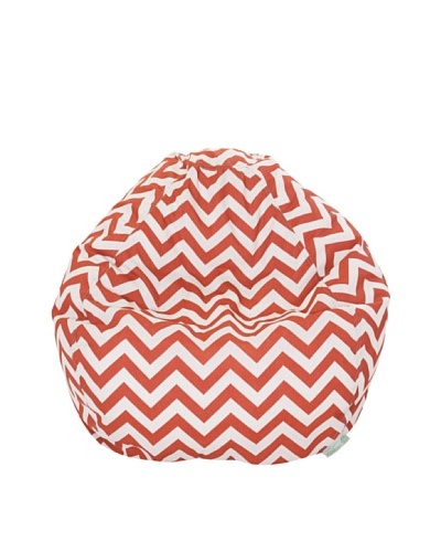 Majestic Home Goods Chevron Small Bean Bag, Burnt OrangeAs You See