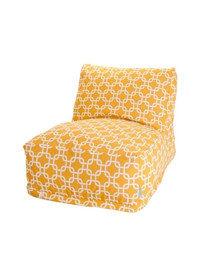 Majestic Home Goods Links Bean Bag Chair Lounger, Yellow