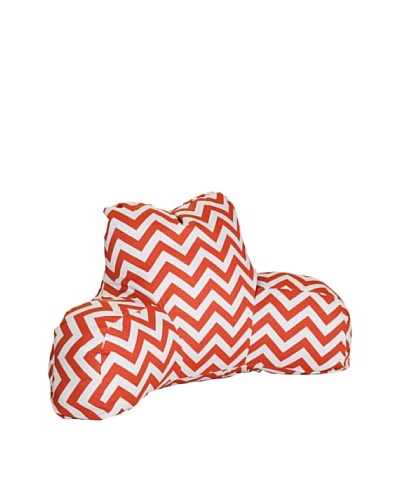 Majestic Home Goods Chevron Reading Pillow, Burnt Orange