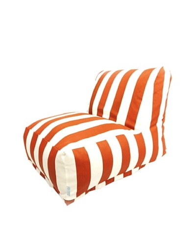 Majestic Home Goods Vertical Stripe Bean Bag Chair Lounger, Burnt OrangeAs You See