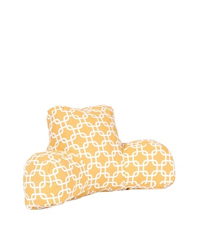 Majestic Home Goods Links Reading Pillow, Yellow