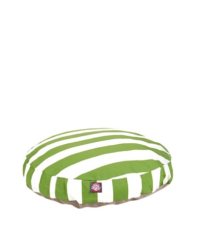 Majestic Pet Vertical Stripe Round Pet Bed, Medium, SageAs You See