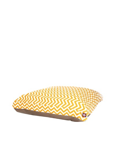 Majestic Pet Zig Zag Rectangular Pet Bed, Large, YellowAs You See