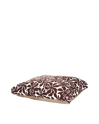 Majestic Pet Plantation Rectangular Pet Bed, Large, Chocolate