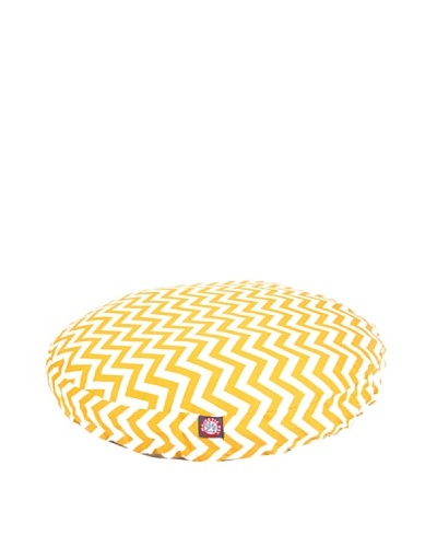 Majestic Pet Zig Zag Round Pet Bed, Medium, YellowAs You See