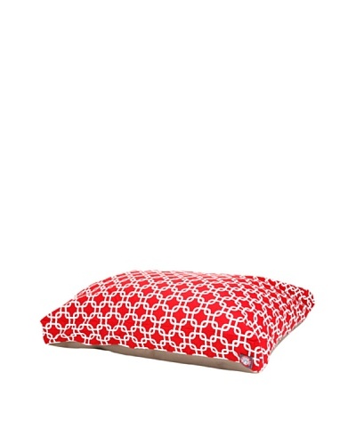 Majestic Pet Links Rectangular Pet Bed, Large, RedAs You See