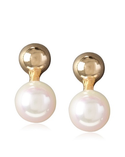 Majorica 8mm White Pearl Post Earrings