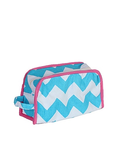 Malabar Bay Chevron Dopp Kit, Blue