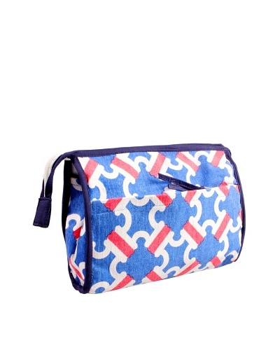 Malabar Bay Catalina Cosmetic Bag, Pink/Blue