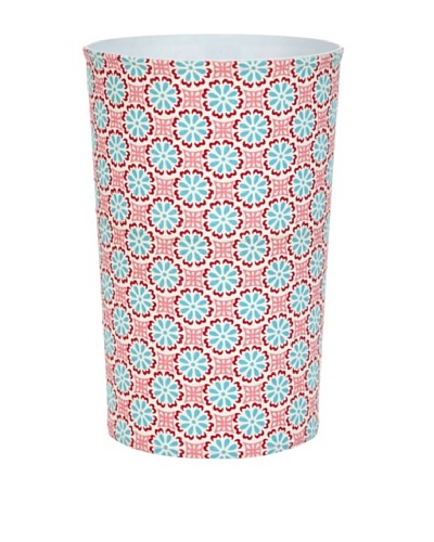 Malabar Bay Lulu Canvas Wastebasket, Pink