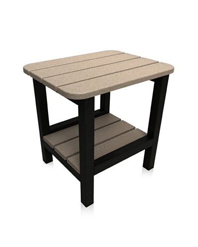 Malibu 15″ X 19″ End Table in Sand and Black