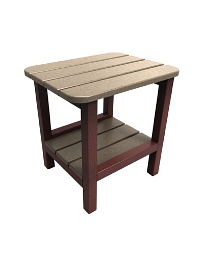 Malibu 15″ X 19″ End Table in Weathered Wood and Cherry