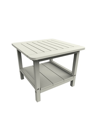 Malibu 24 Square End Table in White