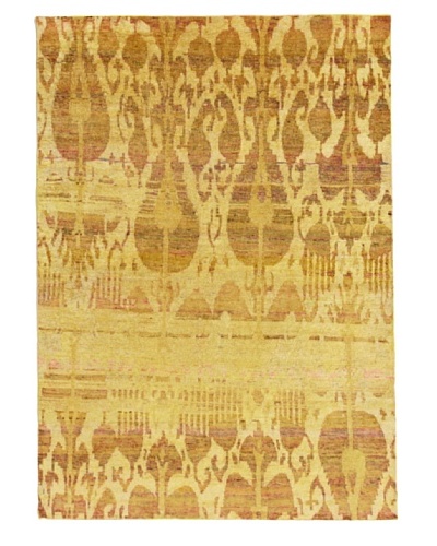 Silk Hand-Knotted Ikat Rug