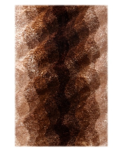 Manhattan Design District Wool Blend Luxury Shag [Brown Multi]