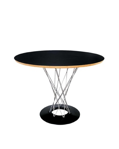 Manhattan Living 42″ Wire Dining Table, Black