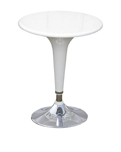 Manhattan Living Razzle Bar Table, White