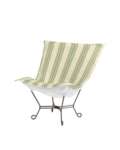 Marley Forrest Baja Willow Scroll Puff Chair, Titanium Frame