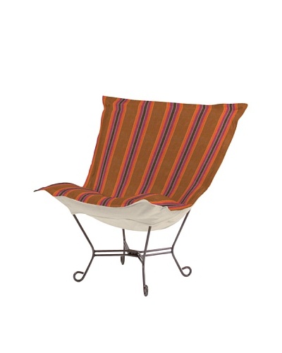 Marley Forrest Baja Punch Scroll Puff Chair, Titanium Frame