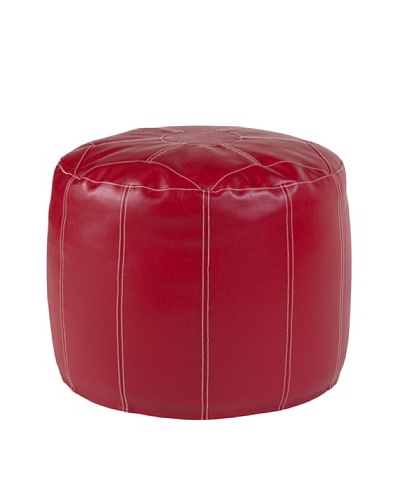 Marley Forrest Atlantis Scarlet Tall Pouf Ottoman