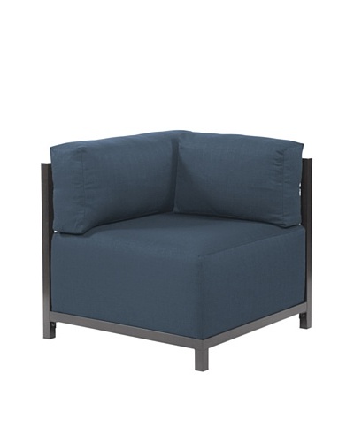 Marley Forrest Sterling Indigo Axis Corner Chair, Titanium Frame