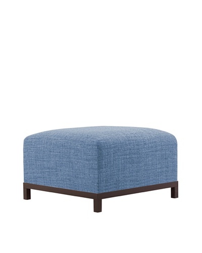 Marley Forrest Coco Sapphire Axis Ottoman, Mahogany Frame