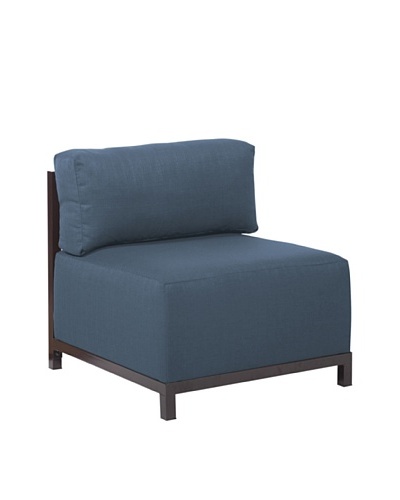 Marley Forrest Sterling Indigo Axis Chair, Mahogany Frame