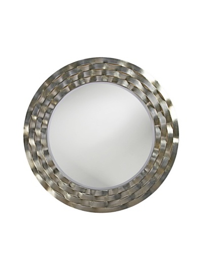 Marley Forrest Cartier Mirror, Silver Leaf/Brass