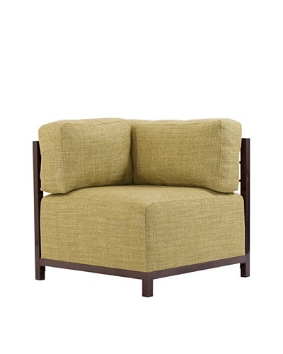 Marley Forrest Coco Peridot Axis Corner Chair, Mahogany Frame