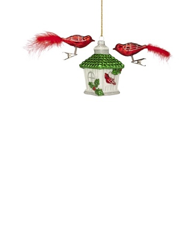 Marquis by Waterford Birds and Birdhouse Ornament, Set of 3