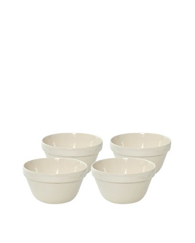 Mason Cash Set of 4 White Mixing Bowls, .25-Qt.