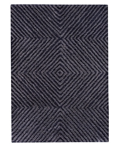 MAT the Basics Buffalo Hand-Tufted Shag Rug [Blue]