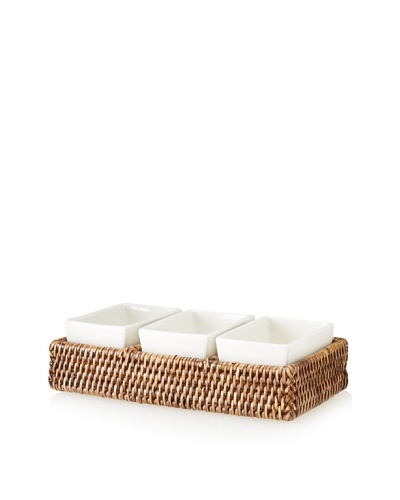 Matahari Handwoven 3-Condiment Tray