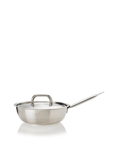 Matfer Bourgeat Performance Flared Stainless Steel Sauté Pan with Lid