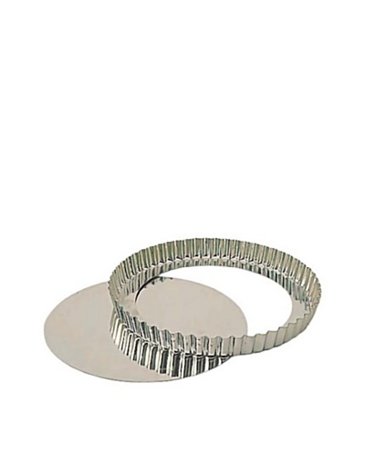 Matfer Bourgeat Fluted Tart Mold with Removable Bottom, 11.75