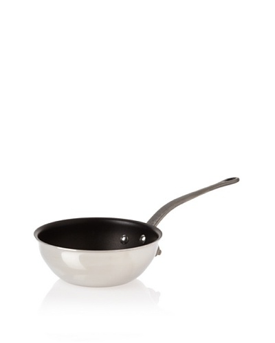 Mauviel Induc'Inox II Non-Stick Curved Splayed Sauté Pan, 16