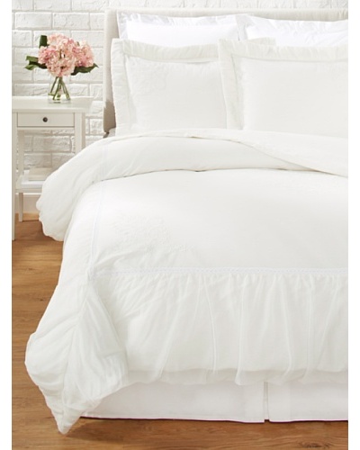 Mélange Home Shira Duvet Cover Set [White]