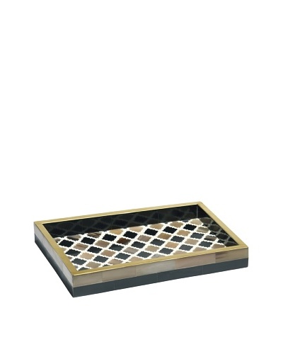 Mela Artisans Inlaid Bone Morocco Decorative Tray