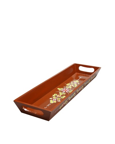 Mela Artisans Utsav Serving Tray, Brown